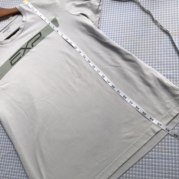 Express Men’s Sz L Gray Super Soft Short Sleeve Tee - Picture 6 of 7